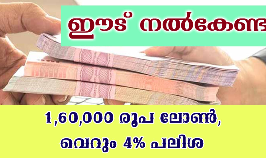 കേന്ദ്ര സഹായം 160000 രൂപ വരെ ലോൺ