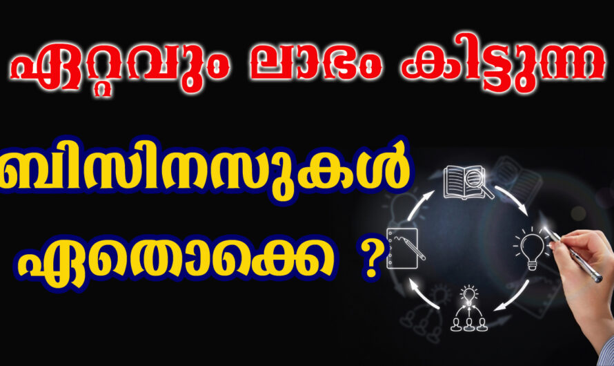 ലാഭം കിട്ടുന്ന ബിസിനസുകൾ ഏതൊക്കെ