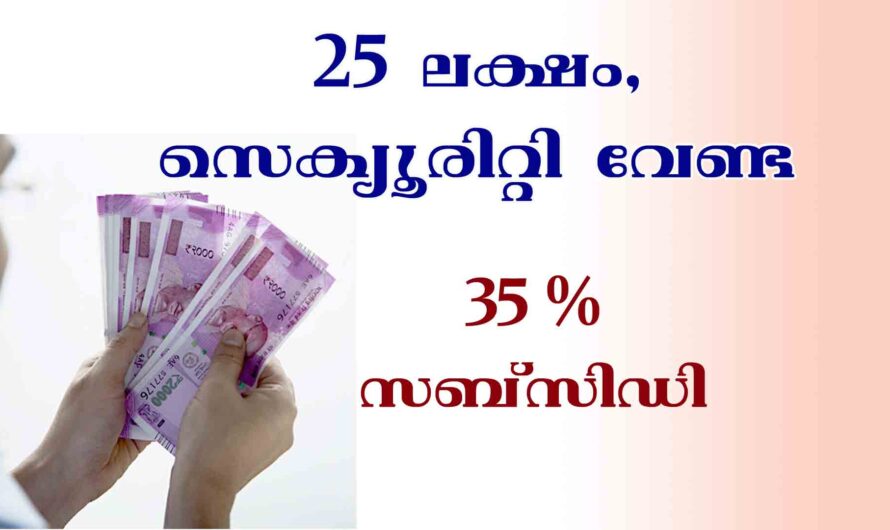 സർക്കാർ സബ്‌സിഡിയിൽ ലോൺ കിട്ടും