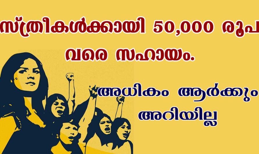 സ്ത്രീകൾക്കായി 50000 രൂപ