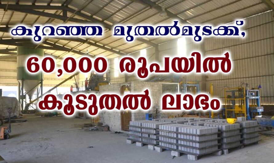 കുറഞ്ഞത്  60,000 രൂപ മാസം ലാഭം