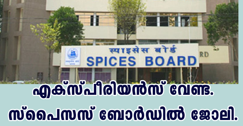 Spices Board Kerala Job Openings – Apply Online