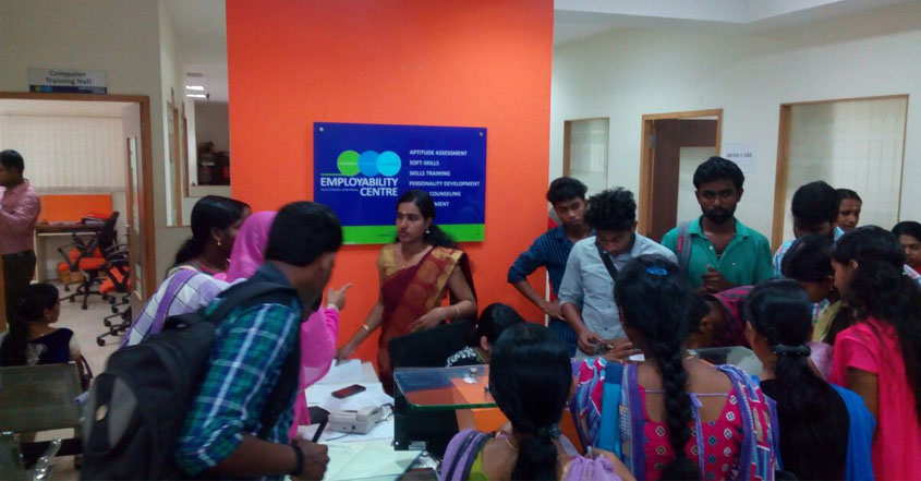 Job openings through employability center