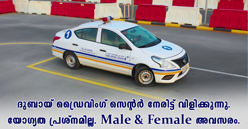 Job at Dubai Driving center – Send CV
