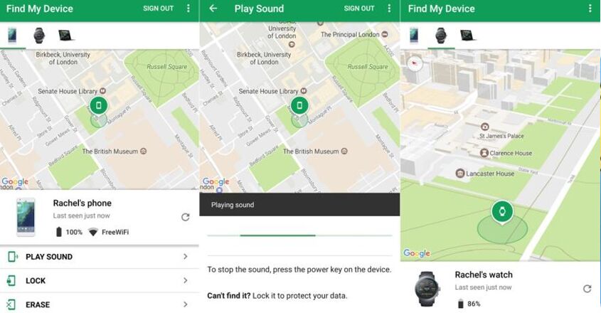 Google Find My Device help you to find the device